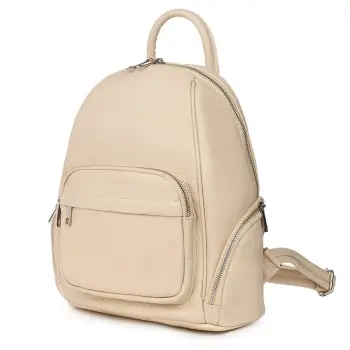 Rucsac din piele naturala Enzo crem imagine