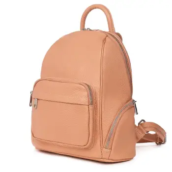 Rucsac din piele naturala Enzo roz imagine