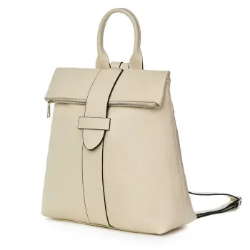 Rucsac din piele naturala Ricardo crem imagine