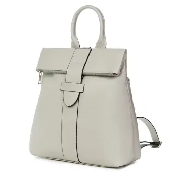 Rucsac din piele naturala Ricardo gri imagine