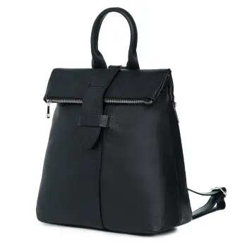 Rucsac din piele naturala Ricardo negru imagine