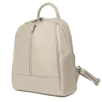 Rucsac din piele naturala Silvio gri imagine