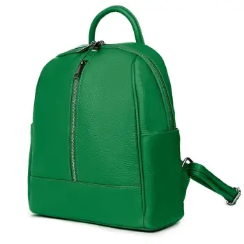 Rucsac din piele naturala Silvio verde imagine
