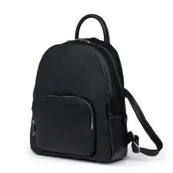 Rucsac din piele naturala Simon negru imagine