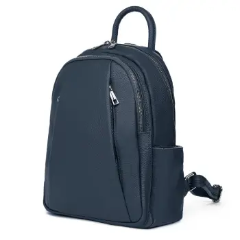 Rucsac din piele naturala Thomas bleumarin imagine