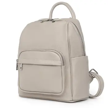 Rucsac din piele naturala Vicenzo gri imagine