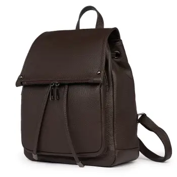 Rucsac piele naturala Jimmy maro inchis imagine