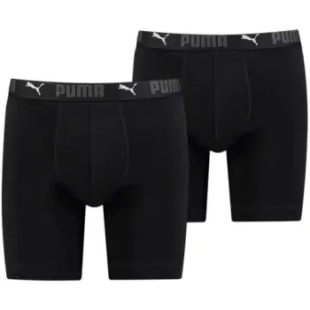 Boxeri barbati Puma Sport Cotton Long Boxer 2p Black 93552301 imagine