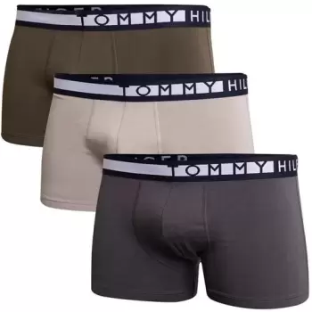 Boxeri barbati Tommy Hilfiger 3-Pack Logo Waistband Trunks UM0UM022020UM imagine