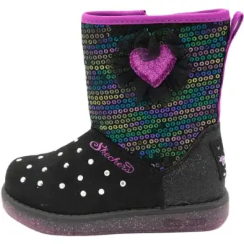 Ghete copii Skechers Twinkle Toes Glitzy Glam 20305N-BKMT imagine