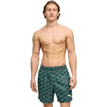 Pantaloni scurti barbati Puma Swim Men Printed Flag Mid Shorts 1p 94751701 imagine