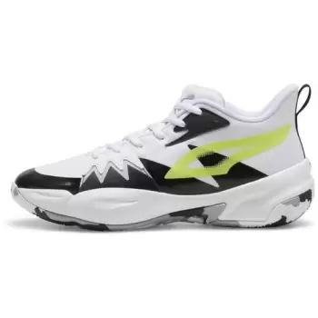 Pantofi sport unisex Puma Genetics Puma White-Electric Lime 30969101 imagine