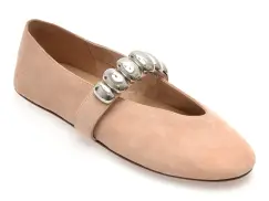 Balerini ALDO bej, 13966732, din piele intoarsa imagine