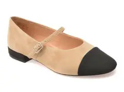 Balerini ALDO bej, HAOINIA 210, din piele intoarsa imagine