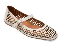 Balerini EPICA albi, 3510105, din piele naturala imagine