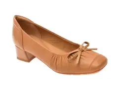 Balerini EPICA bej, 1D5598, din piele naturala imagine