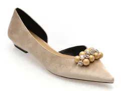 Balerini EPICA gri, 26S1330, din material textil imagine