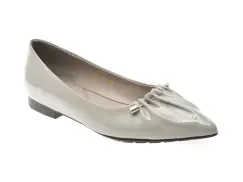 Balerini EPICA gri, A09, din piele naturala lacuita imagine