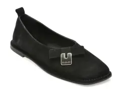 Balerini EPICA negri, 574335, din piele intoarsa imagine