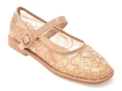 Balerini EPICA nude, V732G26, din material textil imagine