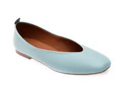 Balerini FLAVIA PASSINI albastri, 2480, din piele naturala imagine