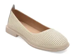 Balerini FLAVIA PASSINI albi, 330, din piele naturala imagine