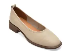 Balerini FLAVIA PASSINI bej, 1275C11, din piele naturala imagine