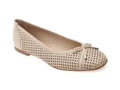 Balerini FLAVIA PASSINI bej, 361607, din piele naturala imagine