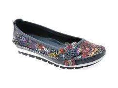 Balerini FLAVIA PASSINI bleumarin, 127, din piele naturala imagine