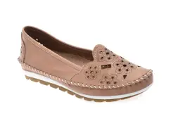 Balerini FLAVIA PASSINI gri, 2336, din piele naturala imagine