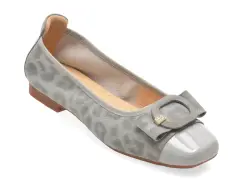 Balerini FLAVIA PASSINI gri, 26011, din piele naturala imagine