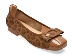 Balerini FLAVIA PASSINI maro, 26011, din piele naturala imagine