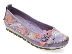 Balerini FLAVIA PASSINI mov, 127, din piele naturala imagine