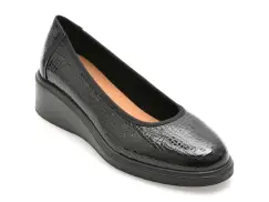 Balerini FLAVIA PASSINI negri, C33, din piele naturala lacuita imagine