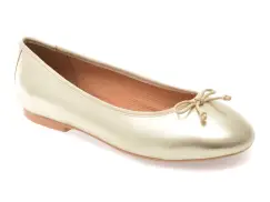 Balerini GEOX aurii, D654JF, din piele naturala imagine