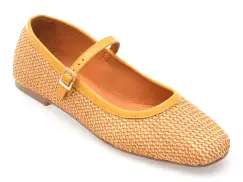 Balerini GRYXX galbeni, 902, din material textil imagine