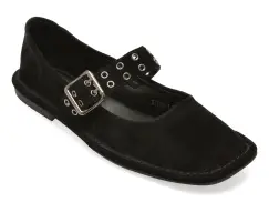 Balerini GRYXX negri, HZY35, din piele intoarsa imagine