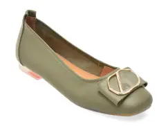 Balerini GRYXX verzi, 460011, din piele naturala imagine