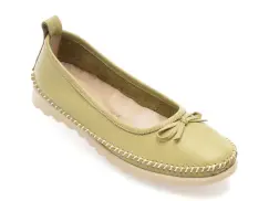 Balerini GRYXX verzi, EV2815, din piele naturala imagine