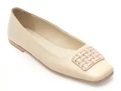 Balerini IMAGE albi, 3562400, din piele naturala imagine