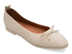 Balerini IMAGE bej, 261004, din piele naturala imagine