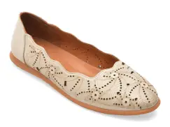 Balerini IMAGE bej, 261819, din piele naturala imagine