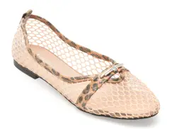 Balerini IMAGE bej, 4411581, din material textil imagine