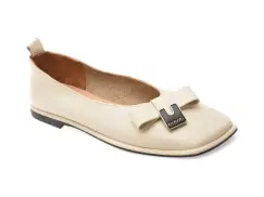 Balerini IMAGE bej, 574288, din piele naturala imagine