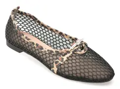 Balerini IMAGE negri, 4411581, din material textil imagine