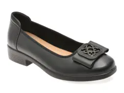 Balerini IMAGE negri, 7808, din piele naturala imagine