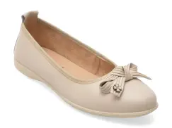 Balerini KARISMA bej, WB60003, din piele naturala imagine