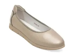 Balerini PASS COLLECTION gri, W160047, din piele naturala imagine