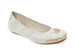 Balerini RIEKER albi, 41459, din piele ecologica imagine