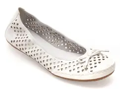 Balerini RIEKER albi, 41489, din piele naturala imagine